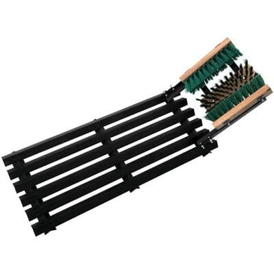 Door Mat 700 x 300mm Steel Rack Boot & Shoe Scraper Brush