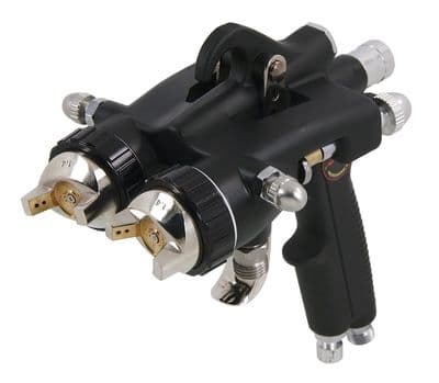 Double Head Spray Gun Dual Air Paint Sprayer 40Cm Spray Pattern