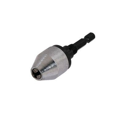 Drill Chuck 0.5-6.5mm Keyless 3 Jaw 1/4in Hex Shank