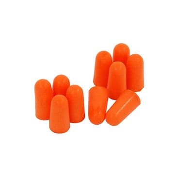 Ear Plugs SNR 33dB Foam 5 Pairs Orange Hearing Protection