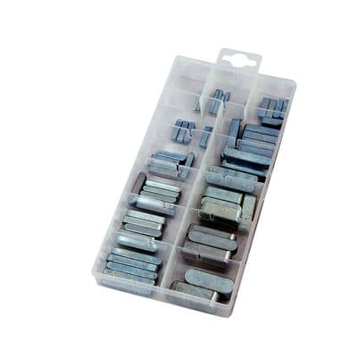 Feather Key Assortment 60pc Metric for Hubs & Shafts