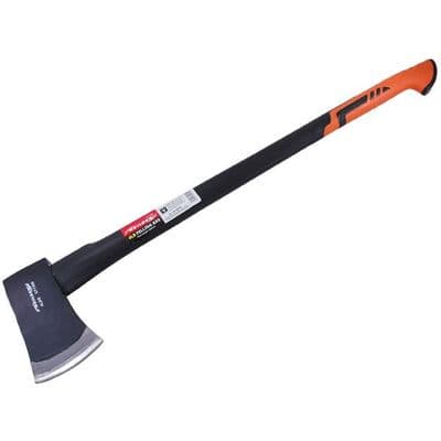 Felling Axe 4lb Carbon Steel Fibreglass Shaft 900mm