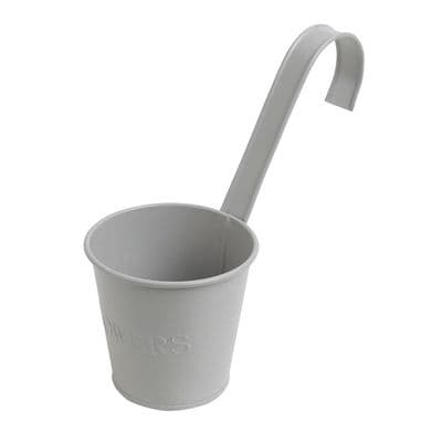 Flower Pot 100mm Galvanised Steel Wall Hanging Planter