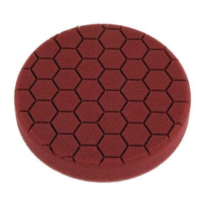 Foam Polishing Pad 150mm 6in Medium Hard Maroon Hook & Loop