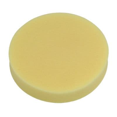 Foam Polishing Pad 150mm 6in Medium Soft Flat Yellow Hook & Loop