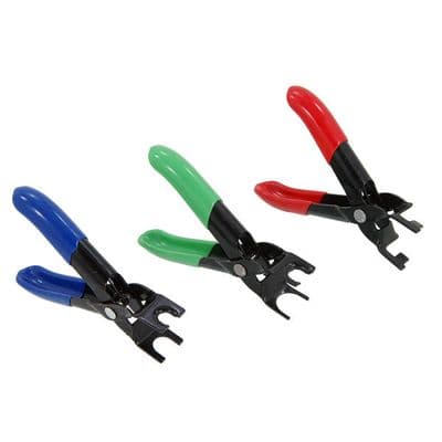 Fuel Line Disconnect Pliers Set 3pc Petrol & Diesel