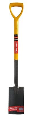 Garden Carbon Steel Head Border Spade With Plastic Coated Steel Shaft