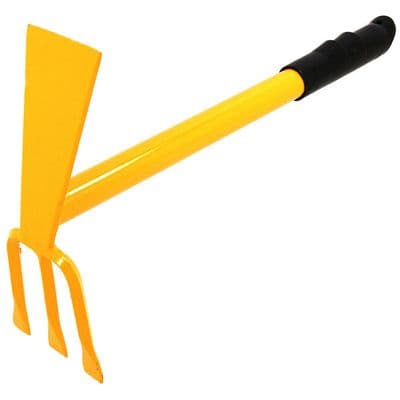 Garden Hoe & Fork 430mm Compact Hand Tool Raised Beds