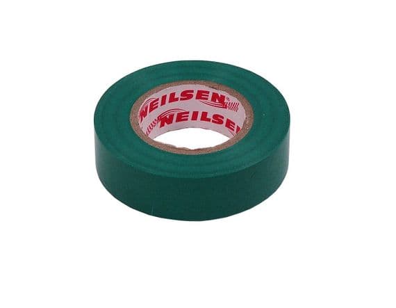 Green Pvc Electrical Insulation Tape Flame Retardant 19mm