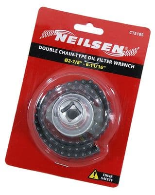 Heavy Duty Oil Filter Double Chain Wrench - 1/2