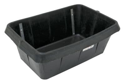 Heavy Duty Rubber Horse Feed Water Bucket + Hooks To Hang On Stable Doors