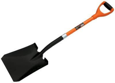 Heavy Duty Shovel With Fibreglass Handle Square Mouth Spade