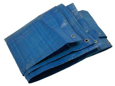 Heavy Duty Tarpaulin Waterproof Cover Tarp Ground Camping Sheet Blue 18 X 24 Ft