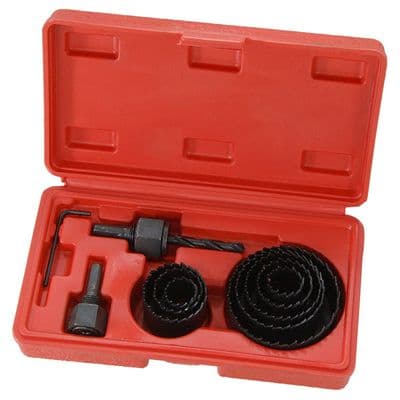 Hole Saw Set 11pc for Wood Plastic and Thin Sheet Metal