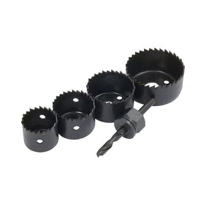 Hole Saw Set 32 38 44 53mm 4pc with Pilot Drill for Wood PVC