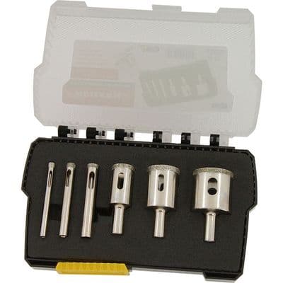Hole Saw Set 6-35mm 6pc Diamond Tile & Glass Cutter