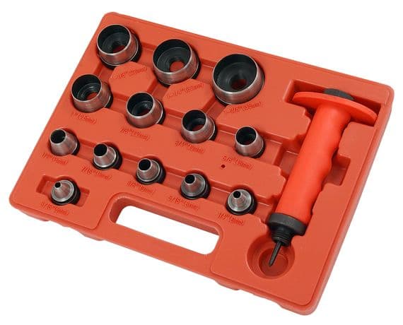 Hollow Hole Steel Punch Set 13Pc 5mm To 35mm In Storage Case