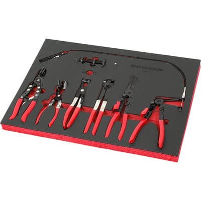 Hose Clamp Pliers Set 10pc for Fuel and Coolant Hoses