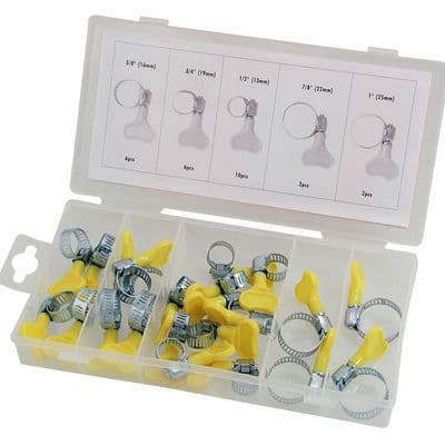 Hose Clamp Set 26pc Zinc Plated Steel Jubilee Clips