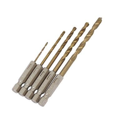Hss Quality Titanium Metal Drill Bit 1/4