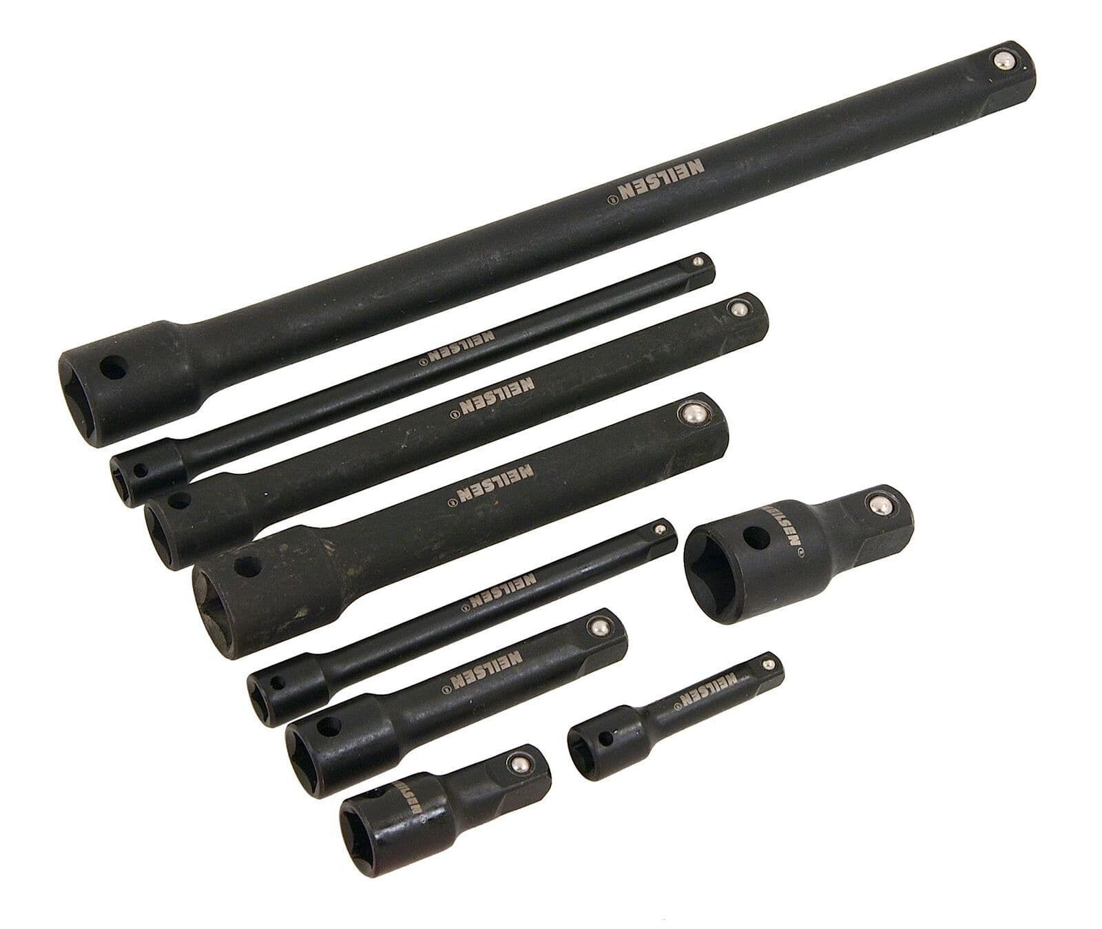 Impact Socket Extension Bar Set 1/4" 3/8" 1/2" Drive Length 50/250mm In