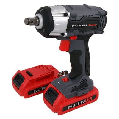 Impact Wrench 18V Cordless Brushless 350Nm Battery Kit