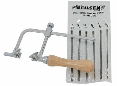 Jewellers Adjustable Metal Saw Frame +144 Mixed Blades Jewellery Craft Tool