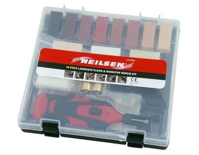 Laminate Floor & Worktop Surface Repair Kit 19Pc