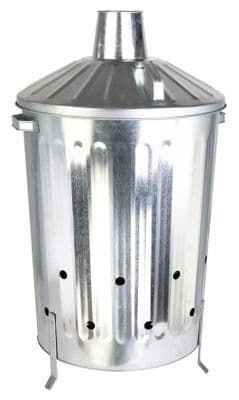Large Galvanized Garden Waste Incinerator 90L