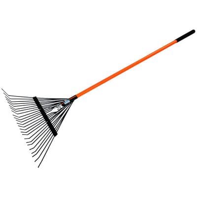 Lawn Leaf Rake 580 x 400mm Fibreglass Handle 1500mm