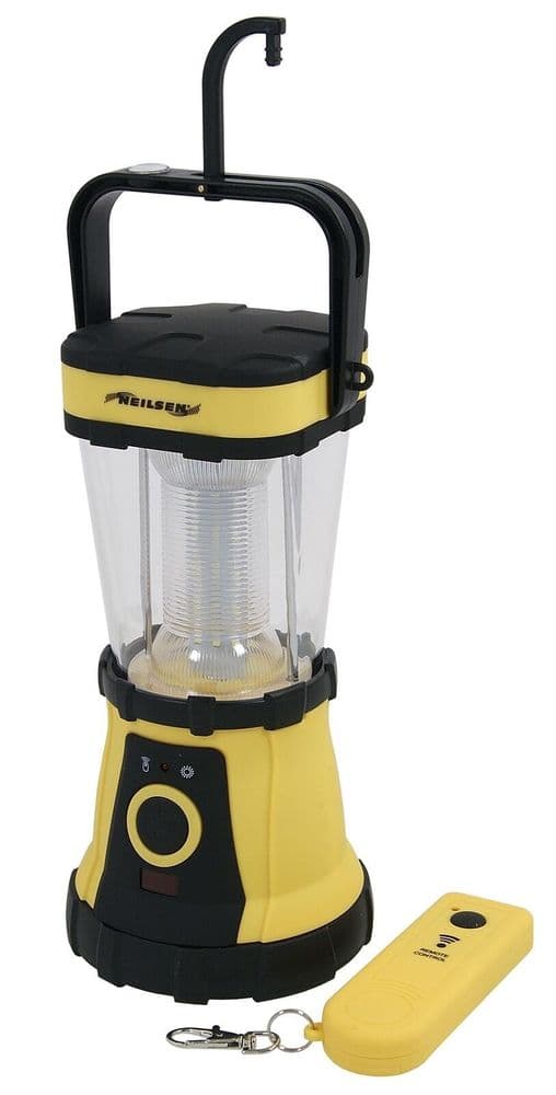 Led Portable Camping Torch Lantern With Hook & Remote Control