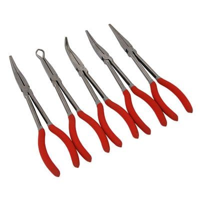 Long Reach Pliers Set 11in 5pc Soft Grip Handles