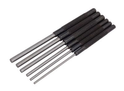 Long Steel 7" Parallel Pin Punch Set Flat Centre 3mm - 8mm Roll Nail Heavy Duty