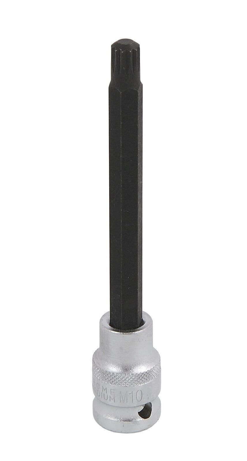 M10 Spline Bit Socket 1/2" Drive 140mm Long Reach For Cylinder Head