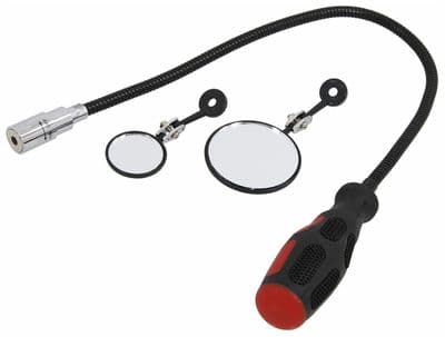 Magnetic Flexiable Led Pick Up Tool And Inspection Mirror Set - 3Pc
