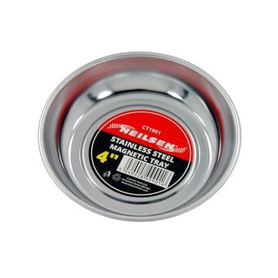 Magnetic Parts Dish 100mm Stainless Steel Round Tray