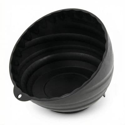 Magnetic Parts Tray 145 x 112mm Deep PVC Coated Matt Black