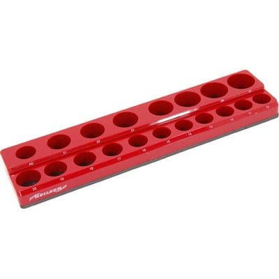 Magnetic Socket Holder Organiser Tray 1/2in Drive for 18 Sockets