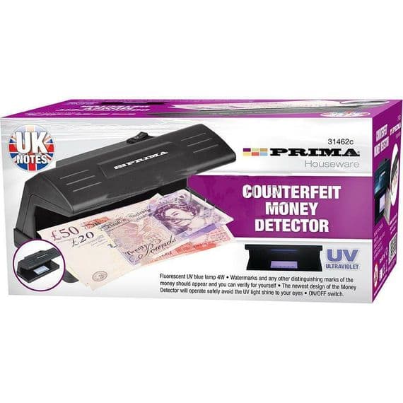 Mains Uv Bank Note Money Checker Polymer Scanner Forged Detector Light