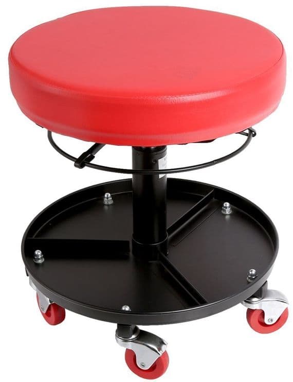 Mechanic Round Creeper Seat - Mobile Work Chair Stool