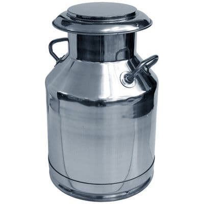Milk Can 30 Litre Stainless Steel with Lid
