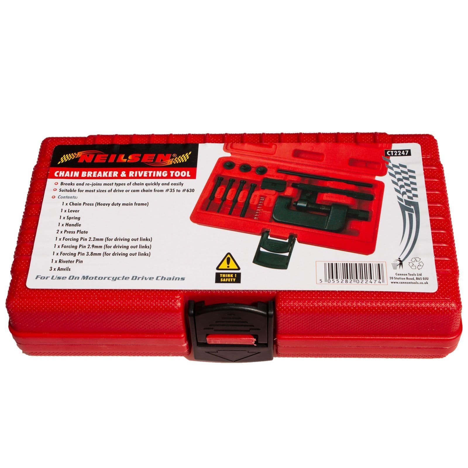 Motorbike Chain Breaker Splitter Riveting Tool Heavy Duty Rivet Repair Set