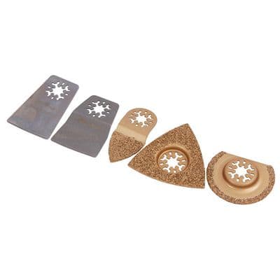 Multi Tool Accessory Set 5pc Scraper & Grout Remover