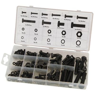 Nuts Bolts & Washers Set M3-M10 240pc Metric Assortment