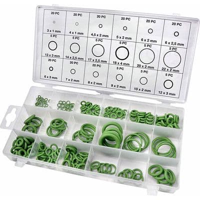 O Ring Set 3-22mm 225pc HNBR Rubber Air Con Assortment