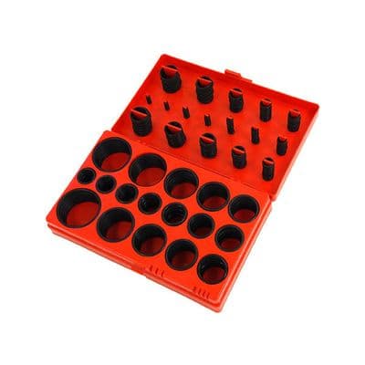 O-Ring Washer Set 419pc Rubber Seal Assortment Box