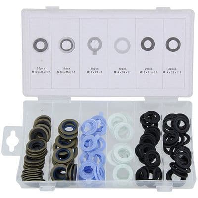 Oil Drain Plug Gasket Set M12 M14 120pc for Ford