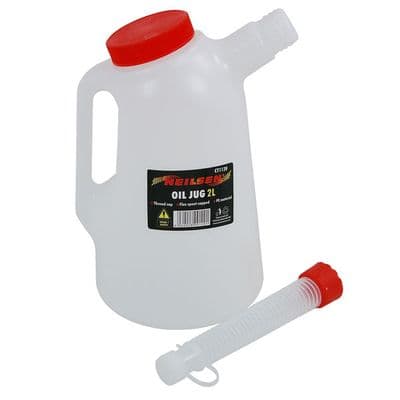 Oil Jug 2L Flexible Spout Engine Gearbox Filler Bottle