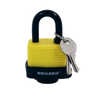 Padlock 40mm Water Resistant Steel Outdoor Security Lock