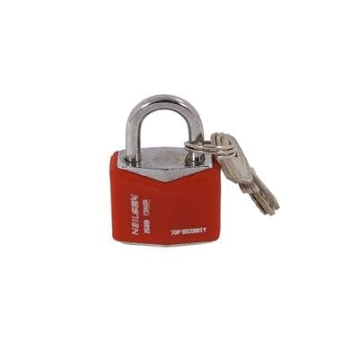 Padlock - Rhombic Chrome Plated 25mm Heavy Duty Padlock - Durable Iron Body
